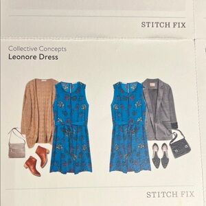 Collective Concepts Blue Floral Dress